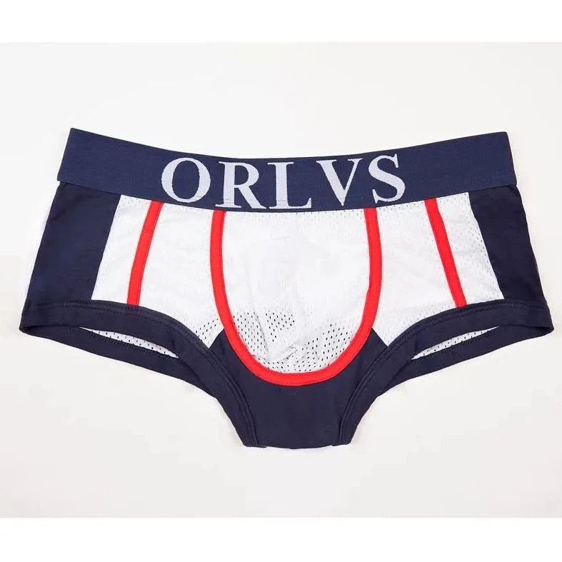white ORLVS Square Cut Mesh Boxer Briefs - pridevoyageshop.com - gay men’s underwear and swimwear