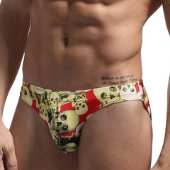 a hot gay man in red Men's Skinny Skull Print Swim Briefs - pridevoyageshop.com - gay men’s underwear and swimwear