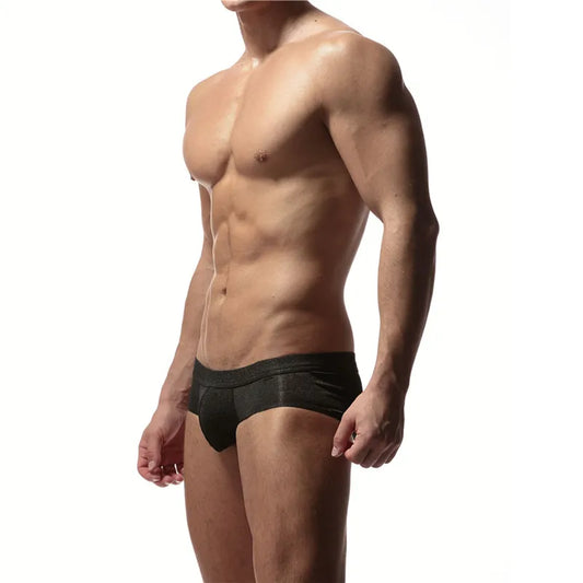 a hot  man in black Gay Men's Skinny Modal Briefs - pridevoyageshop.com - gay men’s underwear and swimwear