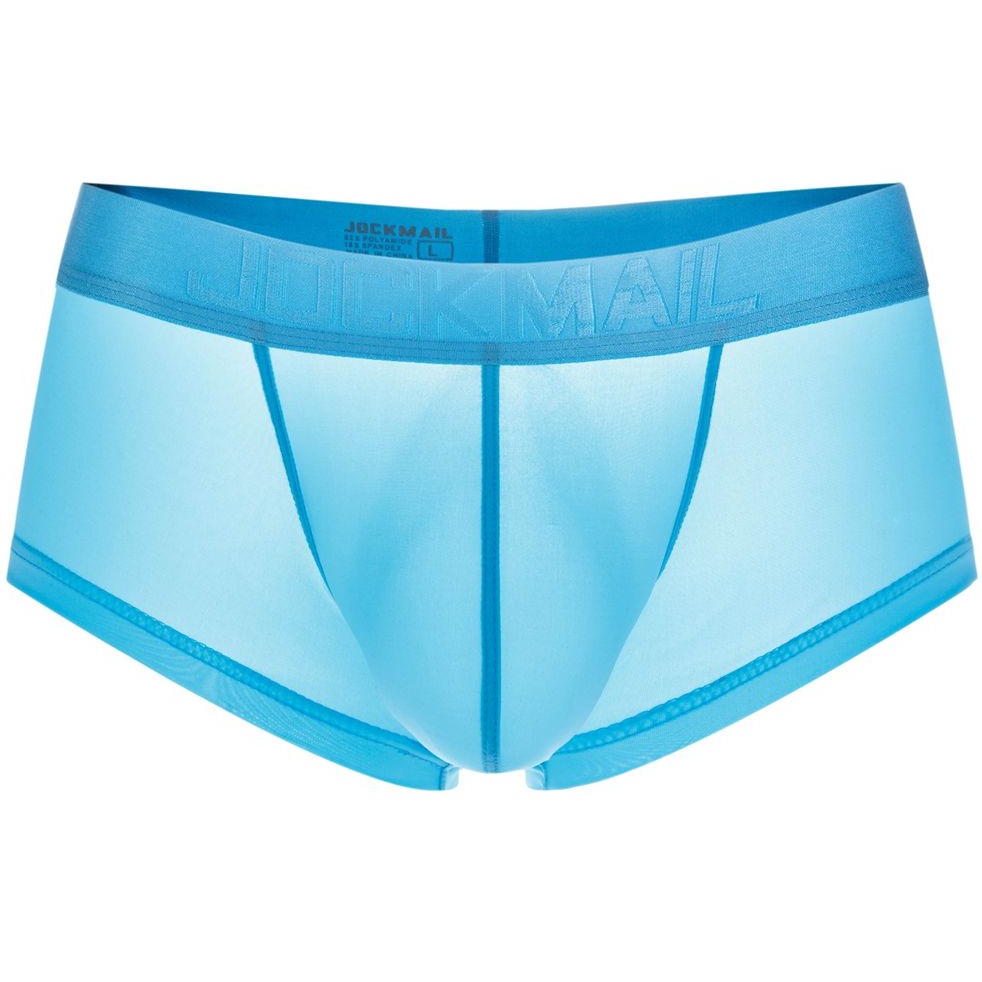 Sky blue JOCKMAIL - Mens Ice Silk Underwear: Best Boxers for Men - pridevoyageshop.com - gay men’s underwear and swimwear