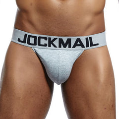 hot gay man in gray Jockmail Classic Jockstrap: Best Jockstrap & Male Jockstraps- pridevoyageshop.com - gay men’s underwear and swimwear