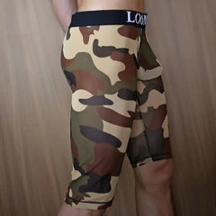 Desert Camo Men's Mesh Knee High Long Johns - pridevoyageshop.com - gay men’s underwear and swimwear