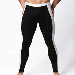 a hot gay man in black Men's Two-Toned Long Johns - pridevoyageshop.com - gay men’s underwear and swimwear