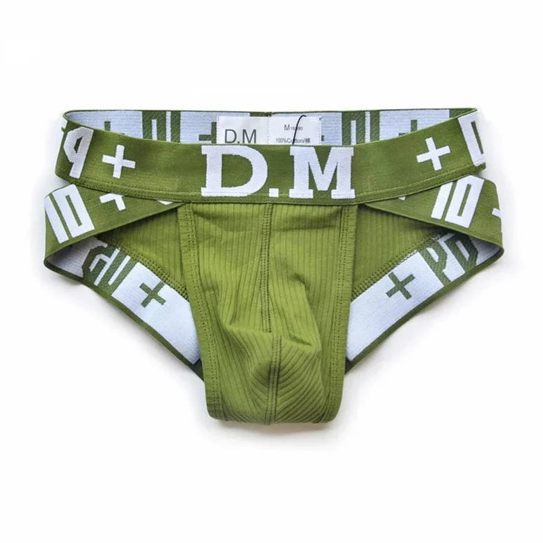 army green DM Sideshow Gay Briefs - pridevoyageshop.com - gay men’s underwear and swimwear