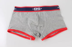 gray Men's Navy Band Boxer Briefs - pridevoyageshop.com - gay men’s underwear and swimwear