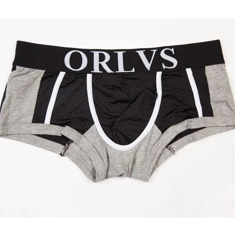 black ORLVS Square Cut Mesh Boxer Briefs - pridevoyageshop.com - gay men’s underwear and swimwear