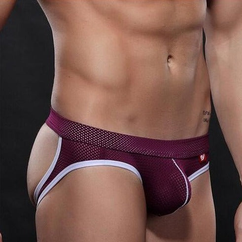 hot bulging gay man in purple Gay Jockstraps: Mesh Jockstraps & Mens Sexy Jock Strap- pridevoyageshop.com - gay men’s underwear and swimwear