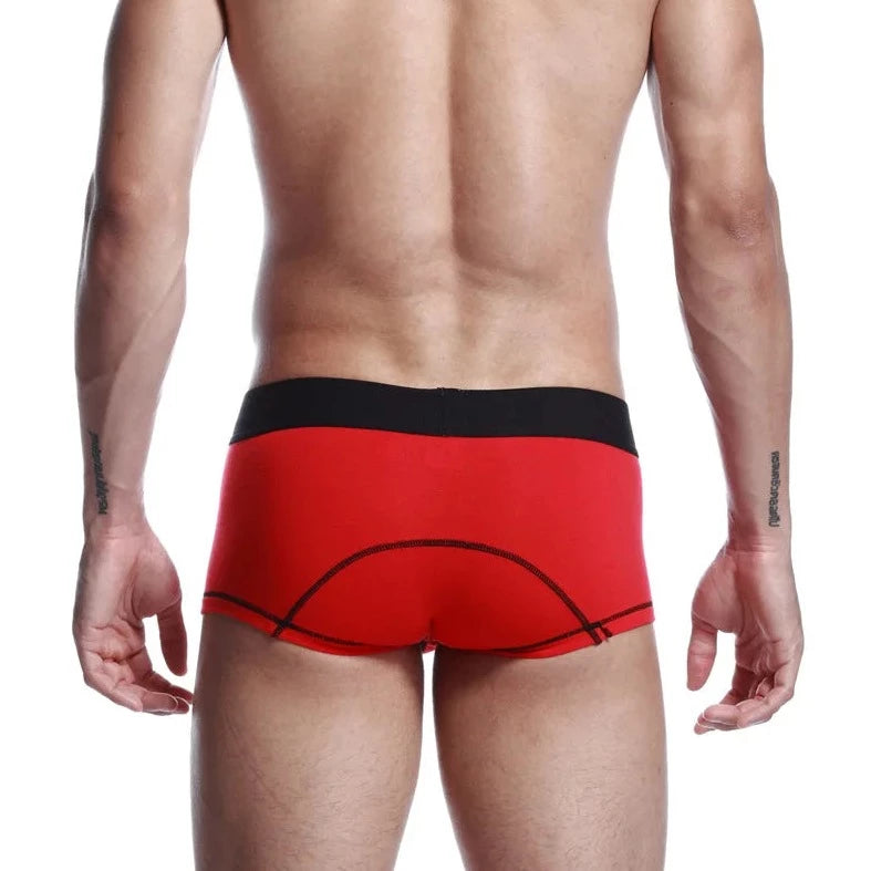 a hot gay man in red SEOBEAN Men's Reflective Boxer Briefs - pridevoyageshop.com - gay men’s underwear and swimwear