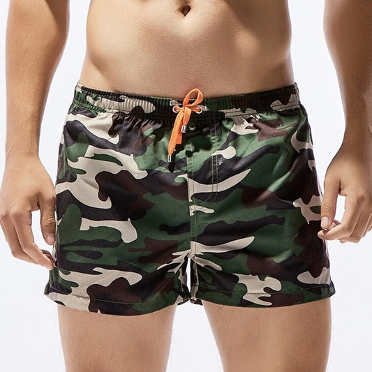hot gay man in army green Gay Swimwear & Beachwear | Men's Camo Swim Trunks - pridevoyageshop.com - gay men’s underwear and swimwear