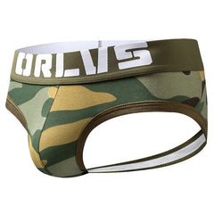 green ORLVS Camo Backless Briefs | Gay Mens Underwear- pridevoyageshop.com - gay men’s underwear and swimwear