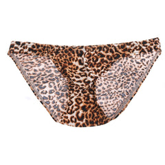 Men's Leopard Print Swim Briefs