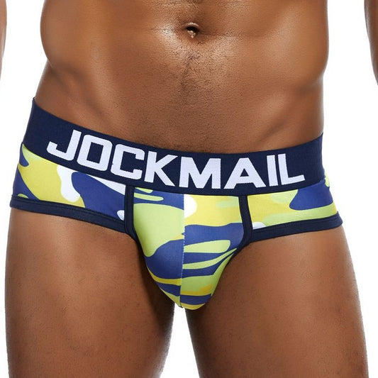 yellow Jockmail Camouflage Briefs | Gay Men Underwear- pridevoyageshop.com - gay men’s underwear and swimwear