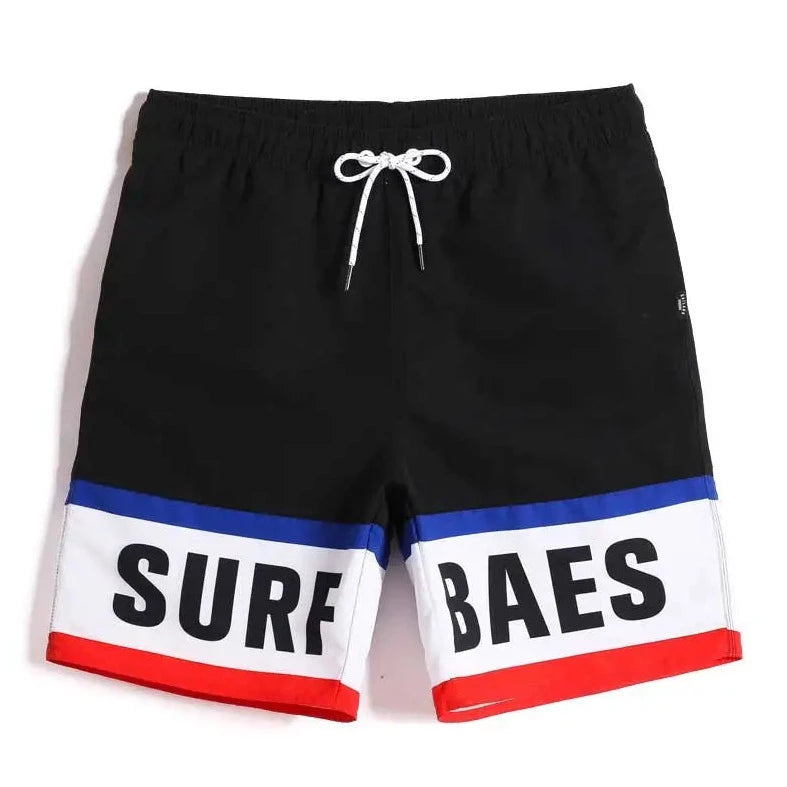 black SURF BAES Board Shorts - pridevoyageshop.com - gay men’s underwear and swimwear