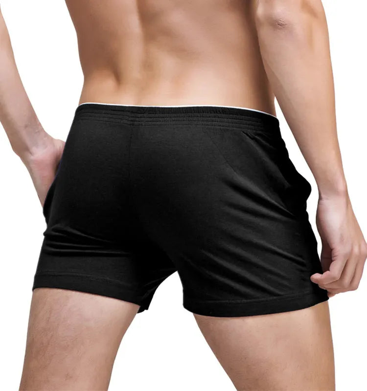 a hot gay man in black Men's Basic Skinny Sweat Shorts - pridevoyageshop.com - gay men’s underwear and swimwear