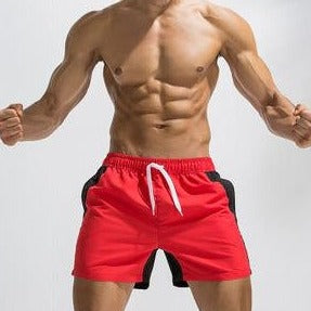 hot gay man in red Gay Swimwear & Beachwear | Mens Two-Toned Board Shorts - pridevoyageshop.com - gay men’s underwear and swimwear