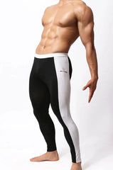 a hot gay man in black Men's Two-Toned Long Johns - pridevoyageshop.com - gay men’s underwear and swimwear