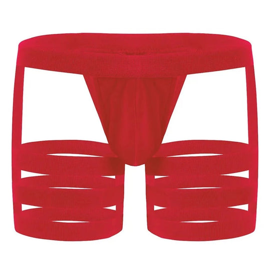 red Gay Men's Garter Briefs - pridevoyageshop.com - gay men’s underwear and swimwear