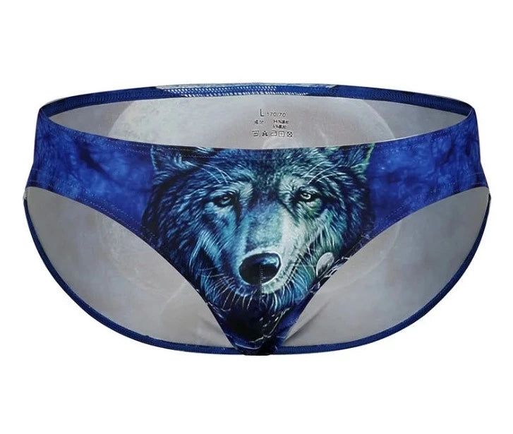Men's Wild Animal Print Bikini Briefs - pridevoyageshop.com - gay men’s underwear and swimwear