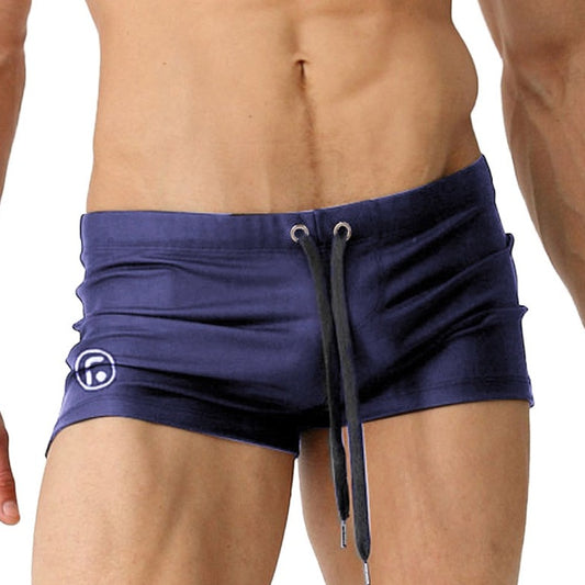 sexy gay man in blue Gay Swimwear | GANYANR Brazilian Classic Cut Swim Trunks - pridevoyageshop.com - gay men’s underwear and swimwear