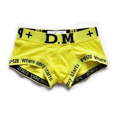 yellow DM Men's Numbers Boxer Briefs - pridevoyageshop.com - gay men’s underwear and swimwear