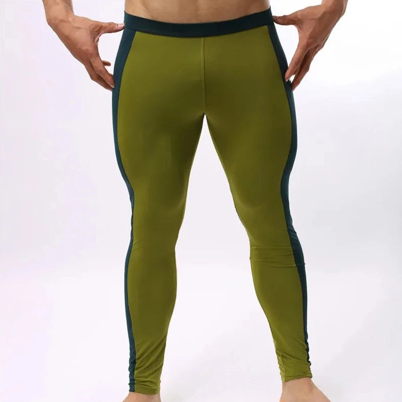 a hot gay man in army green Men's Two-Toned Long Johns - pridevoyageshop.com - gay men’s underwear and swimwear