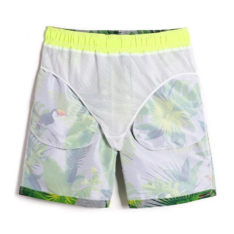 Tropical Rainforest Board Shorts - pridevoyageshop.com - gay men’s underwear and swimwear