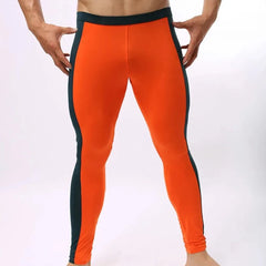 a hot gay man in orange Men's Two-Toned Long Johns - pridevoyageshop.com - gay men’s underwear and swimwear