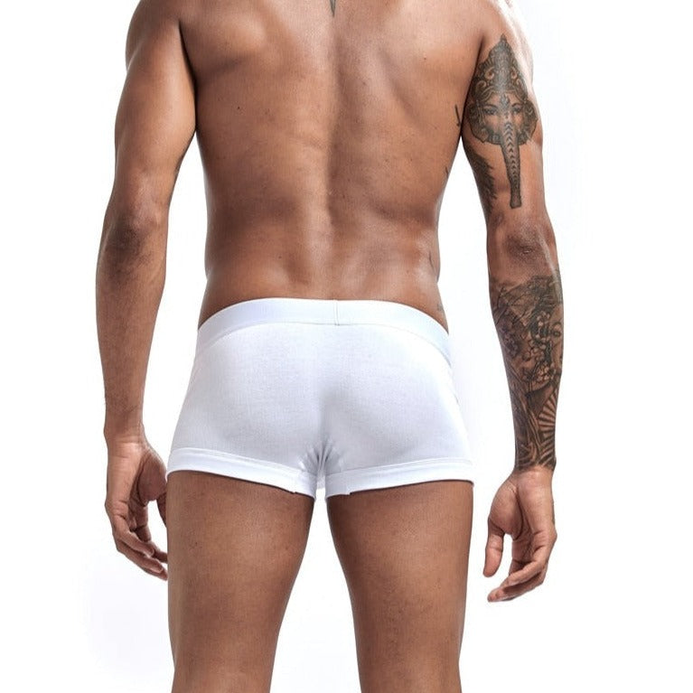 hot man in white Jockmail Classic Cock Ring Boxers | Gay Underwear- pridevoyageshop.com - gay men’s underwear and swimwear