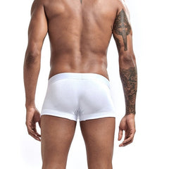 hot man in white Jockmail Classic Cock Ring Boxers | Gay Underwear- pridevoyageshop.com - gay men’s underwear and swimwear
