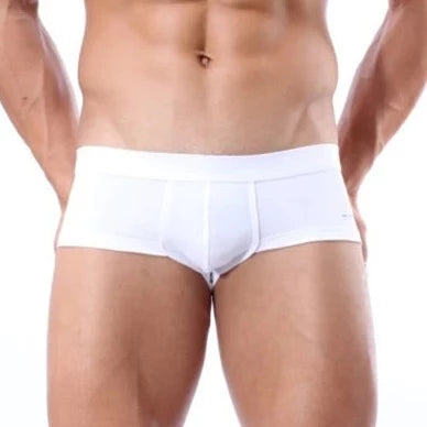 white Brave Person Men's Super Skinny Boxer Briefs - pridevoyageshop.com - gay men’s underwear and swimwear