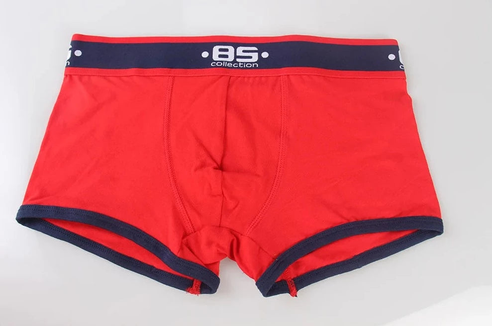 red Men's Navy Band Boxer Briefs - pridevoyageshop.com - gay men’s underwear and swimwear