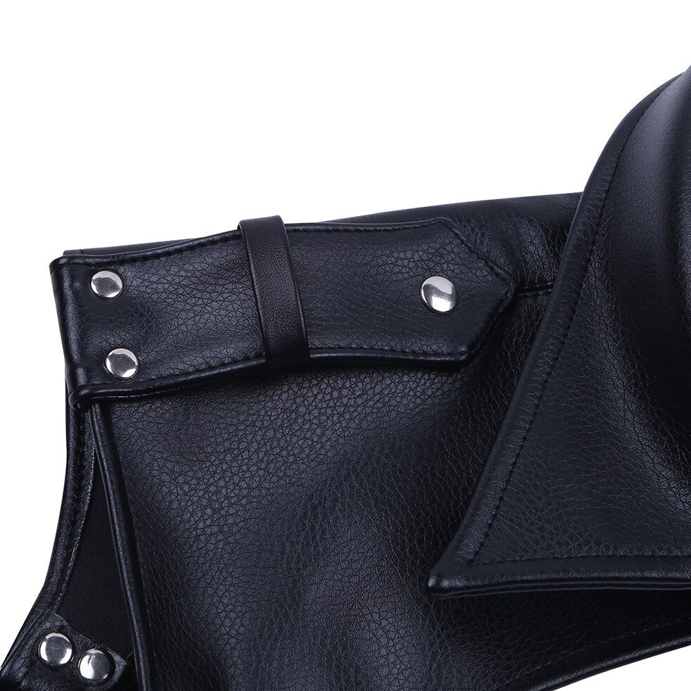 Details of Black Leather Chest Harness: Clubbing Wear for Guys- pridevoyageshop.com - gay men’s harness, lingerie and fetish wear