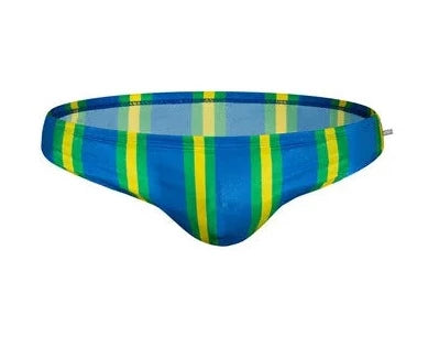 Men's Aquatic Rhythms Striped Swim Briefs - pridevoyageshop.com - gay men’s underwear and swimwear