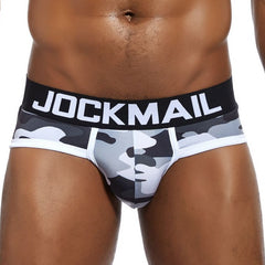 gray Jockmail Camouflage Briefs | Gay Men Underwear- pridevoyageshop.com - gay men’s underwear and swimwear