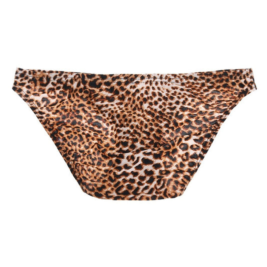 Gay Swimwear | Men's Leopard Print Swim Briefs- pridevoyageshop.com - gay men’s underwear and swimwear