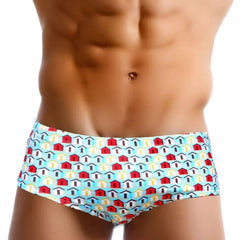 a hot gay man in blue Men's Beach House Swim Briefs - pridevoyageshop.com - gay men’s underwear and swimwear