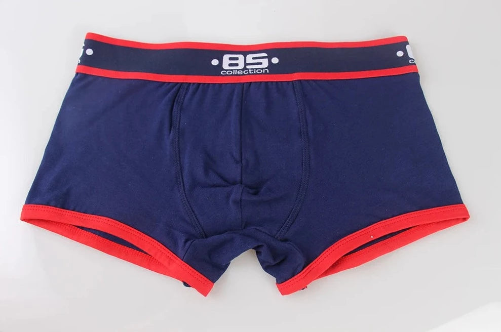 navy blue Men's Navy Band Boxer Briefs - pridevoyageshop.com - gay men’s underwear and swimwear