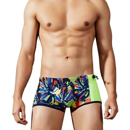 a hot gay man in ambilight Graffiti Print Swim Trunks - pridevoyageshop.com - gay men’s underwear and swimwear