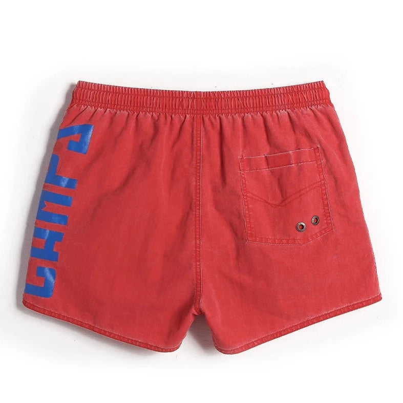 red 80s Board Shorts & Bermudas - pridevoyageshop.com - gay men’s underwear and swimwear