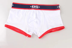 white Men's Navy Band Boxer Briefs - pridevoyageshop.com - gay men’s underwear and swimwear