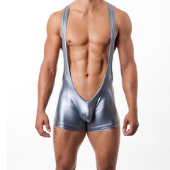 Men's Hot PU Leather Singlet