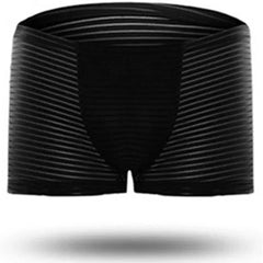 black Men's Silky Striped Sheer Boxers - pridevoyageshop.com - gay men’s underwear and swimwear
