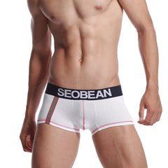 a hot gay man in white SEOBEAN Men's Reflective Boxer Briefs - pridevoyageshop.com - gay men’s underwear and swimwear