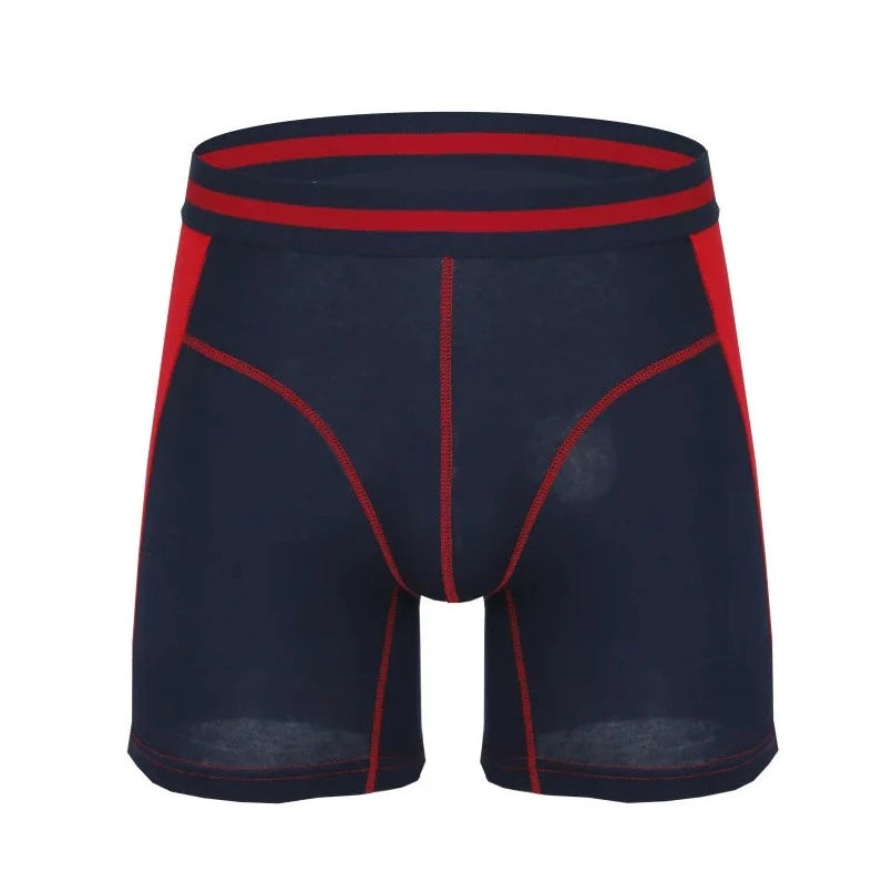 blue Modal Long Athletic Boxer Briefs - pridevoyageshop.com - gay men’s underwear and swimwear