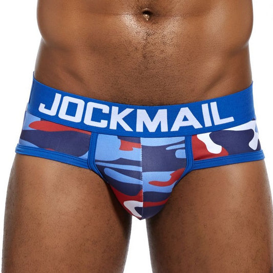 blue Jockmail Camouflage Briefs | Gay Men Underwear- pridevoyageshop.com - gay men’s underwear and swimwear