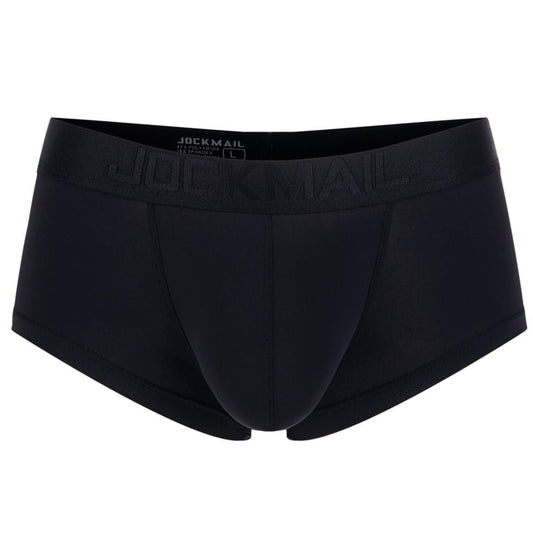 Black JOCKMAIL - Mens Ice Silk Underwear: Best Boxers for Men - pridevoyageshop.com - gay men’s underwear and swimwear