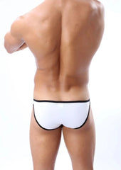 a hot gay man in white Brave Person Skinny Edge Briefs - pridevoyageshop.com - gay men’s underwear and swimwear