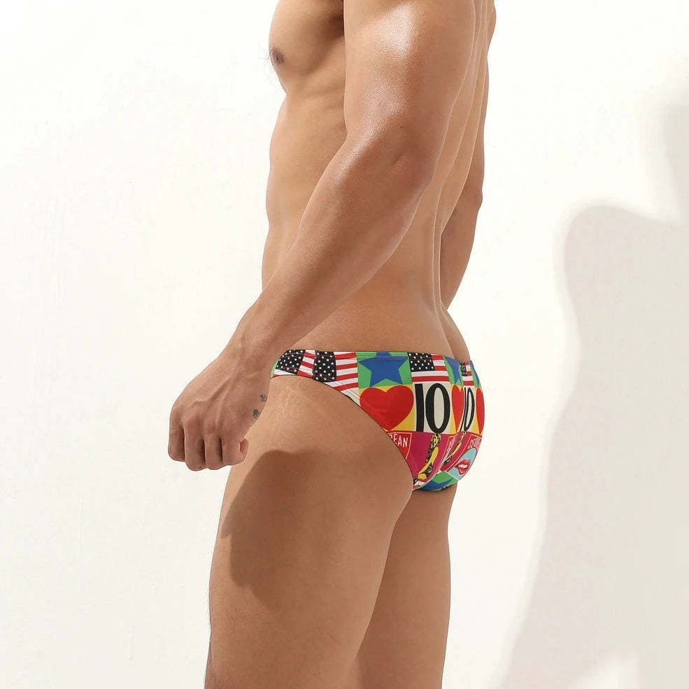 a hot gay man in signs Men's Ultra Skinny Swim Briefs - pridevoyageshop.com - gay men’s underwear and swimwear