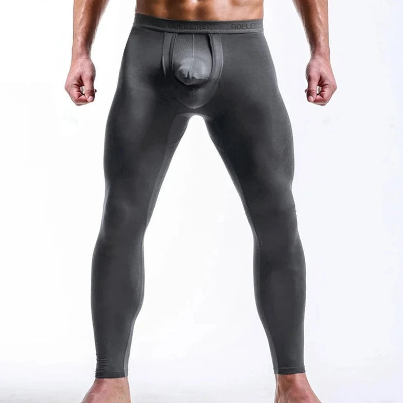 gray Men's Show-It Thermal Long Johns - pridevoyageshop.com - gay men’s underwear and swimwear