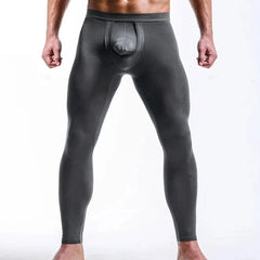 gray Men's Show-It Thermal Long Johns - pridevoyageshop.com - gay men’s underwear and swimwear